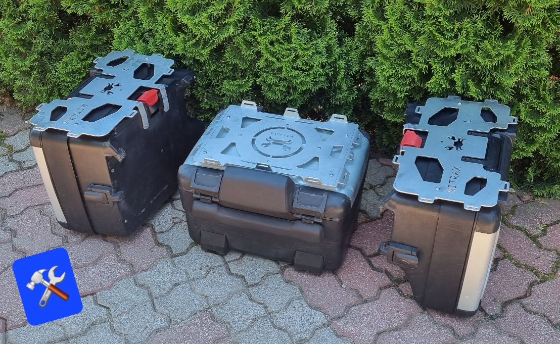 Mitrax top racks for 2005 - 2012 R1200GS K25 Vario luggage system