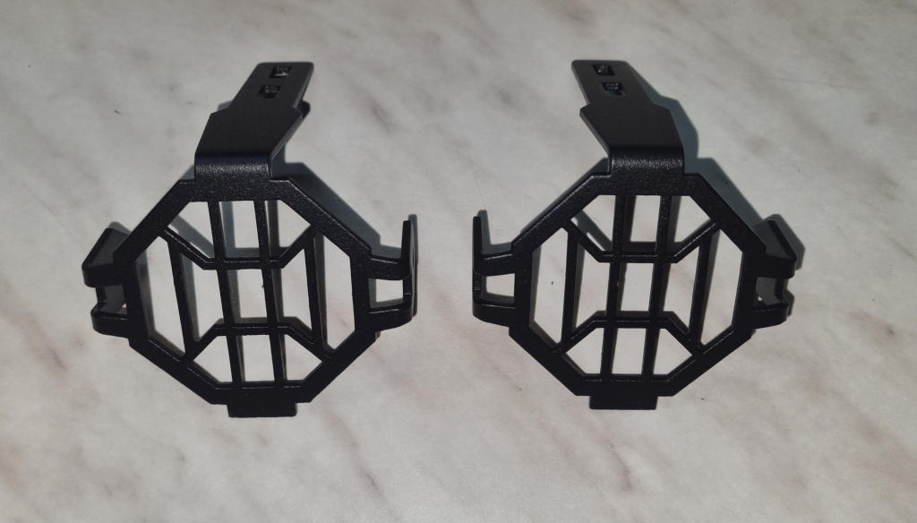 Fog lights aluminium Mitrax guards